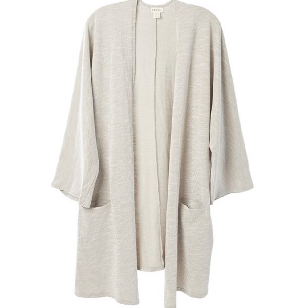 DONNI Rib Sweater Coat